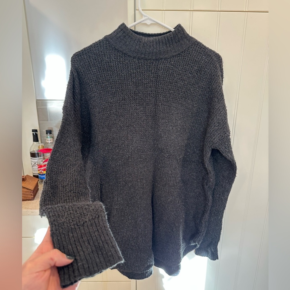American Eagle Outfitters Dark Gray Turtleneck Sweater